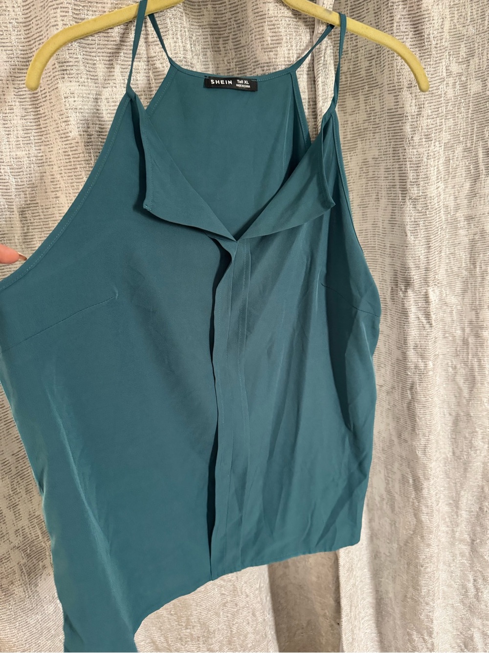 SHEIN Teal Halter-Style V-Neck Cami